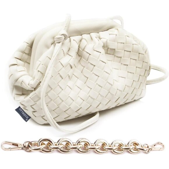 Woven Crossbody Bag Women Clutch Hobo Purse Evening Shoulder Tote Small